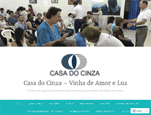 Tablet Screenshot of casadocinza.com